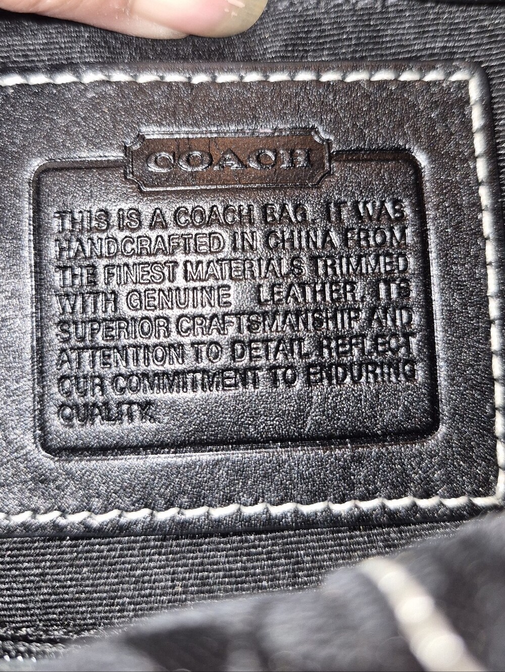 Coach Black Signature Mini Shoulder Bag - Picture 6 of 6